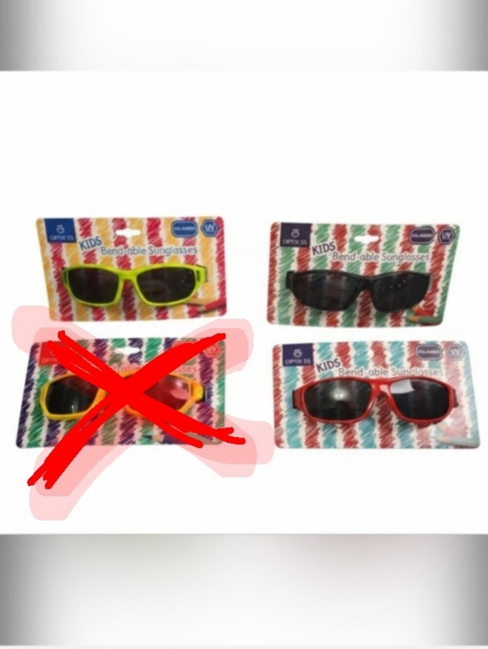 Pick 1 Optix 55 Kids Bendable Polarized UV Protection Sunglasses NIP